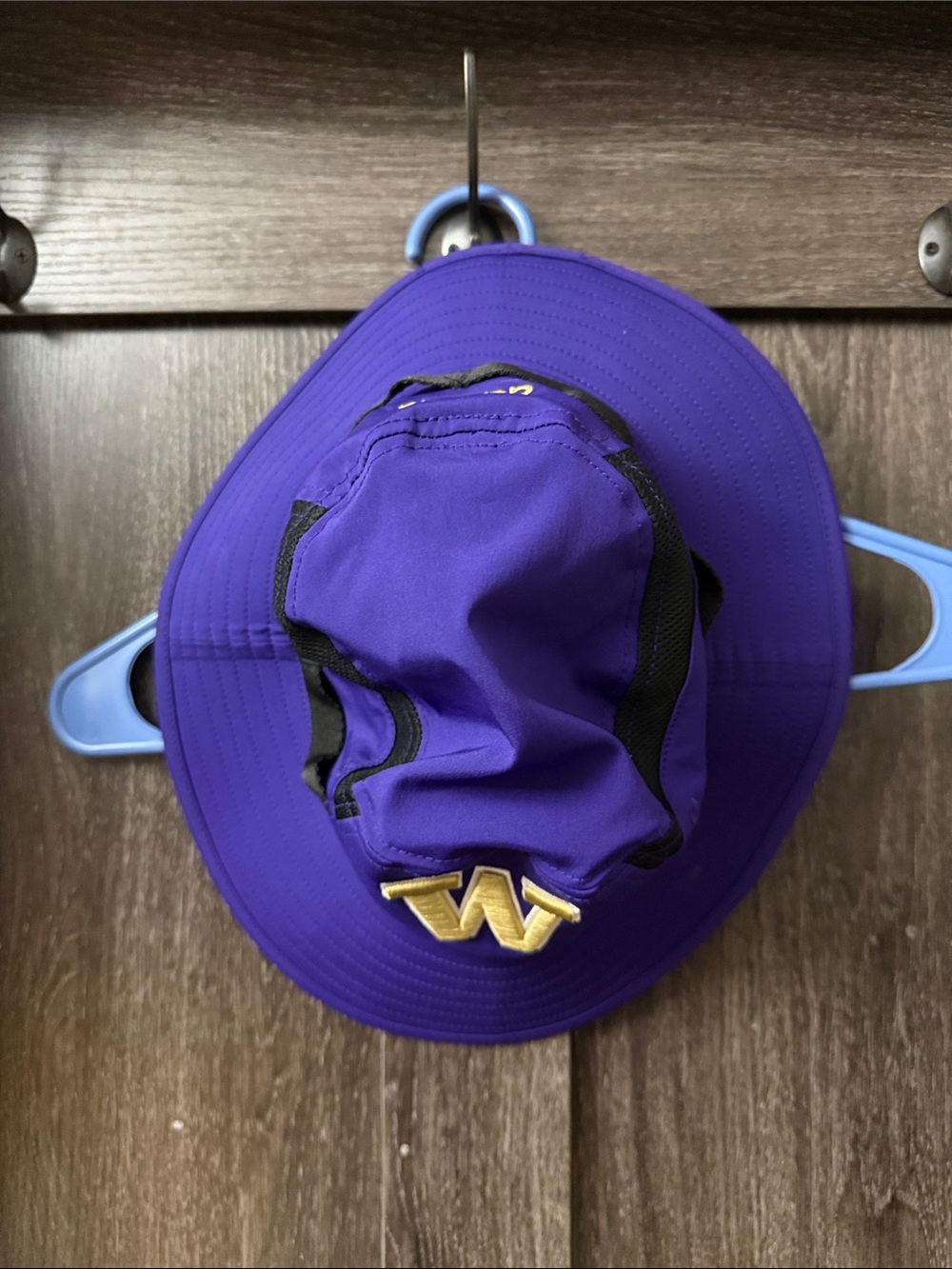 adidas Purple University of WashingtonWide-Brim Bucket Hat with Gold 'W' Accent